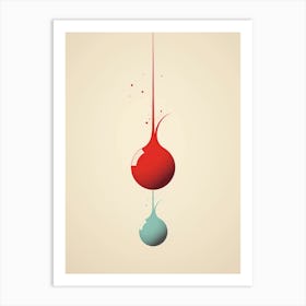 water drops Art Print