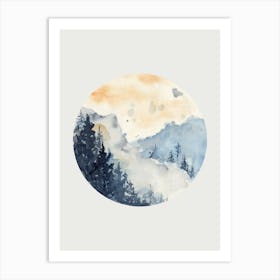 Yosemite Landscape Art Print