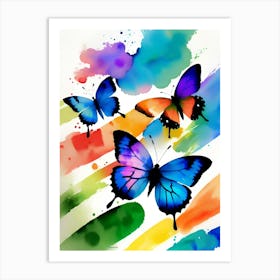 Colorful Butterflies 181 Art Print