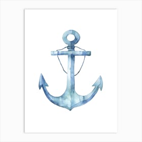 Watercolor Anchor Art Print