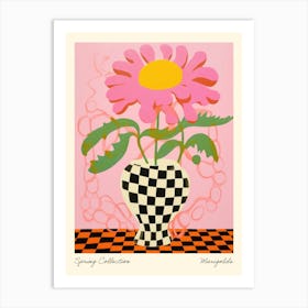 Spring Collection Marigolds Flower Vase 2 Art Print