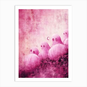 Pink Ghosts Art Print