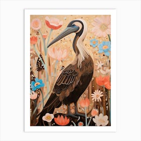 Brown Pelican 2 Detailed Bird Painting Art Print