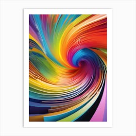 Colorful Spiral Art Print