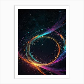 Abstract Space Background 1 Art Print