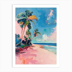 Pink Beach Art Print