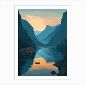 Fjords In Norway 1 Art Print