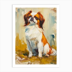 Japanese Chin Acrylic Painting 3 Art Print