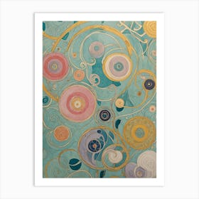 Pastel Swirls In The Water Art Print