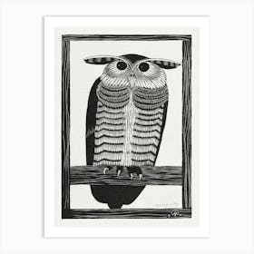 Horned Owl, Samuel Jessurun Art Print