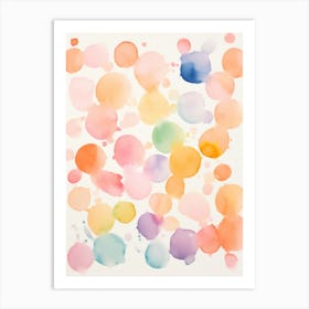 Watercolor Splatters 7 Art Print