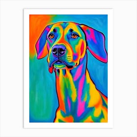 Doberman Pinscher Fauvist Style Dog Art Print