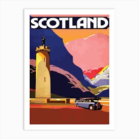 Scotland From The Bus Art Print