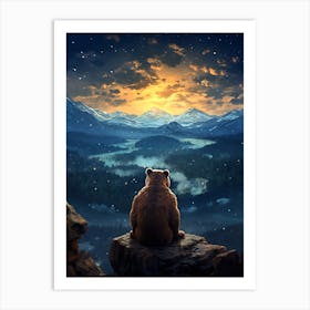 Bear In The Mountains 2 Art Print