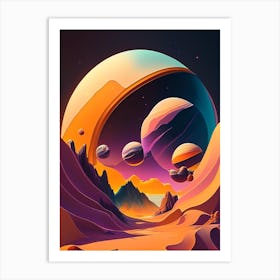 Gemini Comic Space Space Art Print