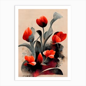 Red Tulips Art Print