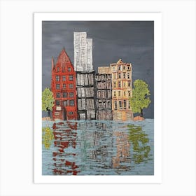 Flooded City Art Print