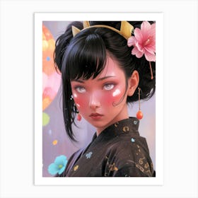 Japan Geisha Visual 38 Art Print