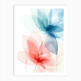 Abstract Flower Background Art Print