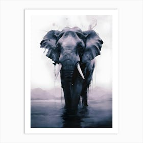 Elephant Canvas Print Art Print