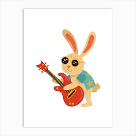 Prints, posters, nursery, children's rooms. Fun, musical, hunting, sports, and guitar animals add fun and decorate the place.7 Art Print