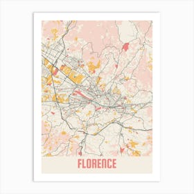 Florence Map Poster Art Print