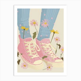 Spring Flowers And Sneakers 7 Art Print