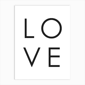 Typography Love Art Print