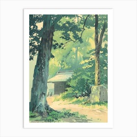 Ise Japan 1 Retro Illustration Art Print