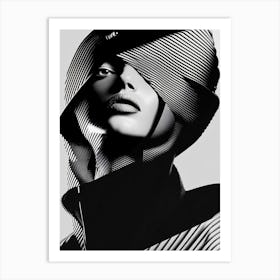 Woman In A Hat 5 Art Print