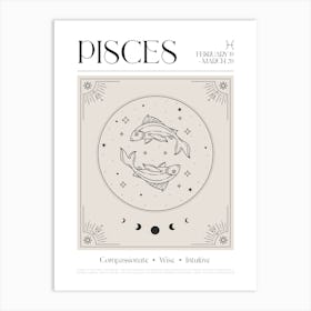 Pisces Zodiac 1 Art Print