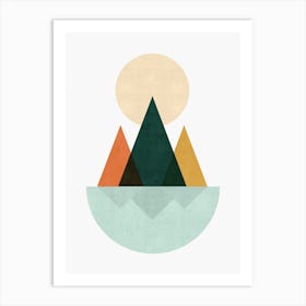 Minimalist landscape Art Print