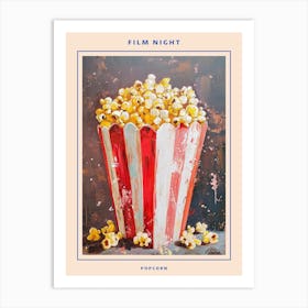 Kitsch Popcorn Brushstrokes 3 Poster Art Print