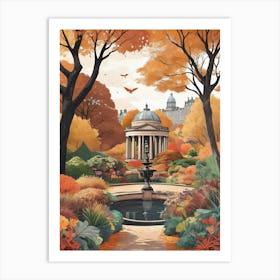 Royal Botanic Garden Edinburgh United Kingdom In Autumn Art Print