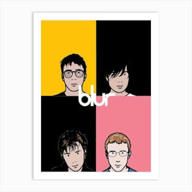 Blur band music 1 Art Print