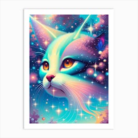 Galaxy Cat 1 Art Print