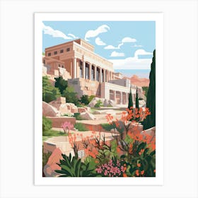 The Acropolis Museum   Athens, Greece   Cute Botanical Illustration Travel 3 Art Print