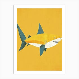 Yellow Shark 1 Art Print