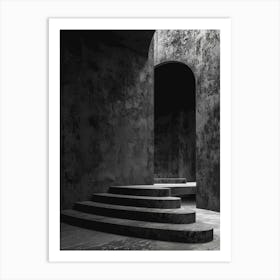 Stairs and door Art Print