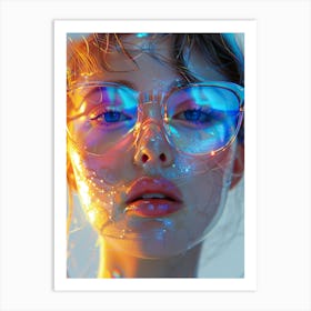 Holographic Portrait 2 Art Print