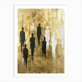 Silhouettes 4 Art Print