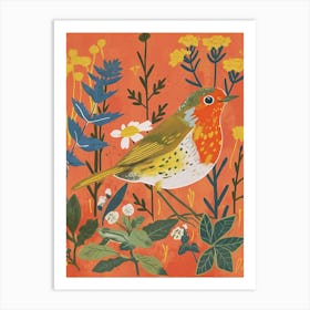 Spring Birds Robin 2 Art Print