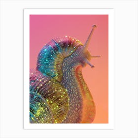 Glitter Snail Art Print