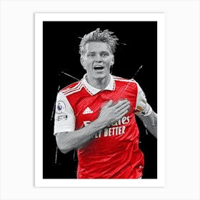 Martin Ødegaard Arsenal Art Print