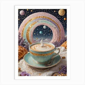 Cosmic Latte Art Print