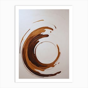 Coffee Swirl Art Print