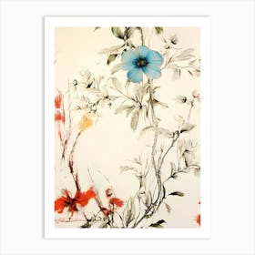 Chinese Flowers 2 Art Print