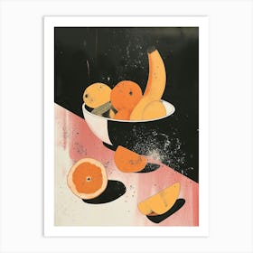 Fruit Bowl Minimal Abstract Art Print