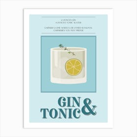 Gin And Tonic 1 Art Print