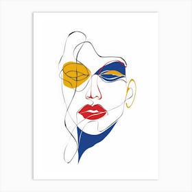 Face Of A Woman 31 Art Print